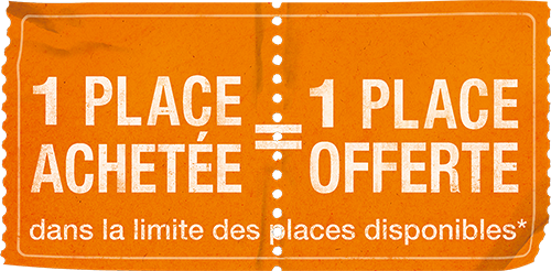 Ticket Cinéday - 1 place achetée = 1 place offerte